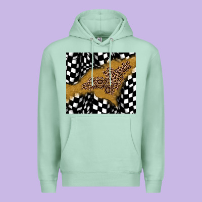 Racing Glitter Leopard Premium Hoodie Designed By Jahusdesignshop