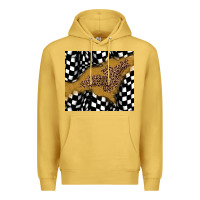 Antique Gold racing glitter leopard Premium Hoodie - JahusDesignShop