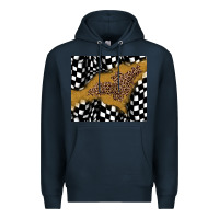 Navy racing glitter leopard Premium Hoodie - JahusDesignShop