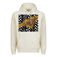 Oatmeal Heather racing glitter leopard Premium Hoodie - JahusDesignShop