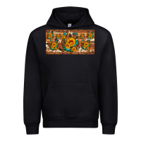 Black sunflower gemstone leopard cowhide horseshoe license plate Urban Hoodie - Artiststas