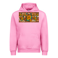 Fuchsia Pink sunflower gemstone leopard cowhide horseshoe license plate Urban Hoodie - Artiststas