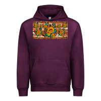 Mauve Wine sunflower gemstone leopard cowhide horseshoe license plate Urban Hoodie - Artiststas
