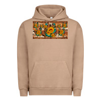 Pigment Burro sunflower gemstone leopard cowhide horseshoe license plate Urban Hoodie - Artiststas