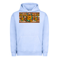 Pigment Grape Ice sunflower gemstone leopard cowhide horseshoe license plate Urban Hoodie - Artiststas