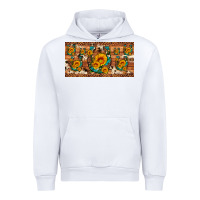 White sunflower gemstone leopard cowhide horseshoe license plate Urban Hoodie - Artiststas