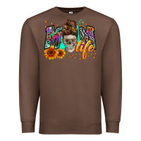 Chestnut mom life with skull Premium Sweatshirt - Zillion Design Studio