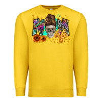 Lemon mom life with skull Premium Sweatshirt - Zillion Design Studio