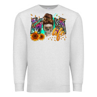 Oatmeal Heather mom life with skull Premium Sweatshirt - Zillion Design Studio