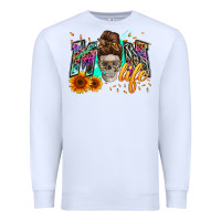 White mom life with skull Premium Sweatshirt - Zillion Design Studio