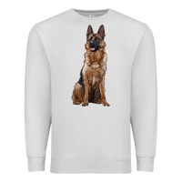 Dove Grey german shepherd Premium Sweatshirt - RanaPortraitStore