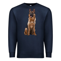 Navy german shepherd Premium Sweatshirt - RanaPortraitStore