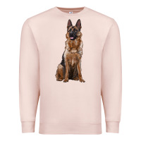 Pale Pink german shepherd Premium Sweatshirt - RanaPortraitStore