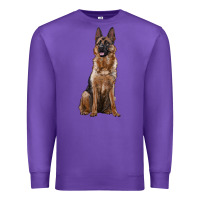 Purple german shepherd Premium Sweatshirt - RanaPortraitStore