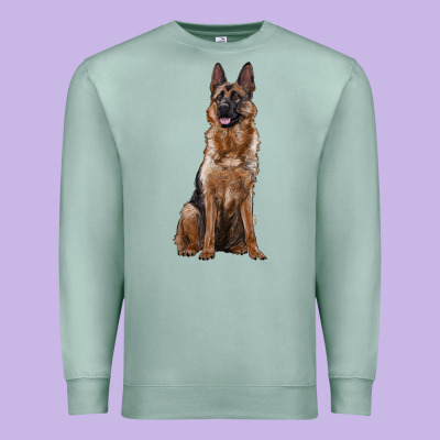 German Shepherd Premium Sweatshirt Designed By Ranaportraitstore