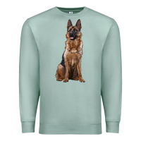 Seafoam german shepherd Premium Sweatshirt - RanaPortraitStore