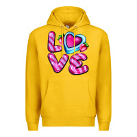 Lemon love with strawberry candy Premium Hoodie - AdoDesignShop