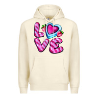 Sandshell love with strawberry candy Premium Hoodie - AdoDesignShop