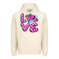 Tofu love with strawberry candy Premium Hoodie - AdoDesignShop