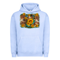 Pigment Grape Ice sunflower gemstone leopard cowhide horseshoe background Urban Hoodie - Artiststas