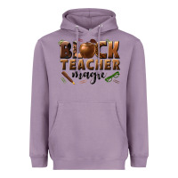 Lavender black teacher magic melanin male teacher Heavyweight Hoodie - texasbilliewilder