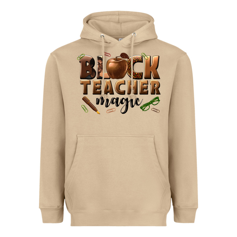 Black Teacher Magic Melanin Male Teacher Heavyweight Hoodie by texasbilliewilder | Teevron