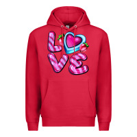 Cardinal love with strawberry candy Premium Hoodie - AdoDesignShop