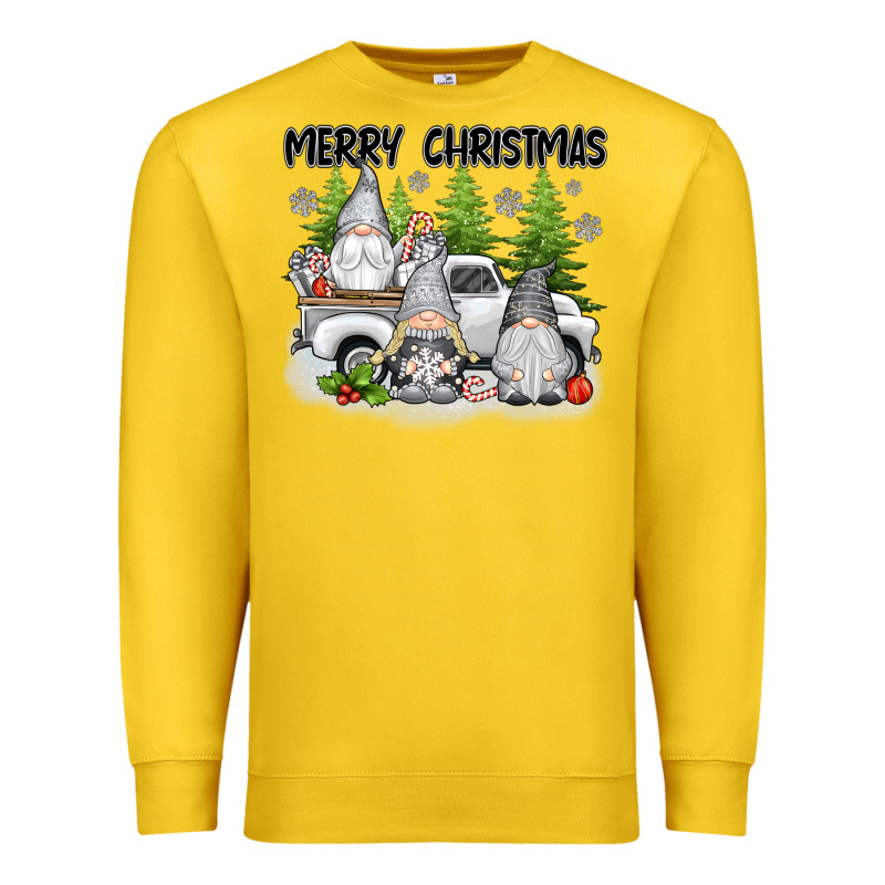Merry Christmas Gnomies Premium Sweatshirt by texasbilliewilder | Teevron