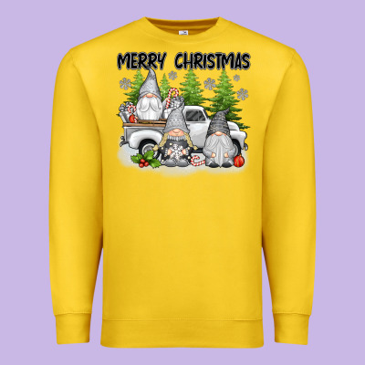 Merry Christmas Gnomies Premium Sweatshirt Designed By Texasbilliewilder