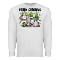 Oatmeal Heather merry christmas gnomies Premium Sweatshirt - texasbilliewilder
