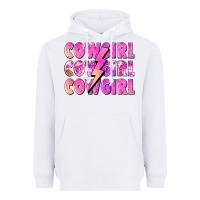 White cowgirl cowgirl lightning bolt Heavyweight Hoodie - Zillion Design Studio