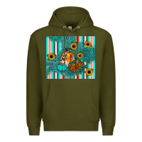 Army Green pumpkin Premium Hoodie - JahusDesignShop