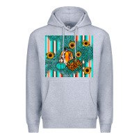 Heather Grey pumpkin Premium Hoodie - JahusDesignShop