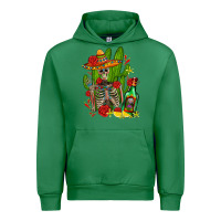 Emerald skeleton with sombrero and tequila Urban Hoodie - AdoDesignShop