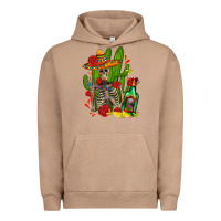 Pigment Burro skeleton with sombrero and tequila Urban Hoodie - AdoDesignShop