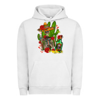Skeleton With Sombrero And Tequila Urban Hoodie | Teevron