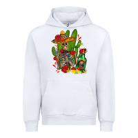 White skeleton with sombrero and tequila Urban Hoodie - AdoDesignShop