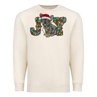 Sandshell french bulldog christmas joy Premium Sweatshirt - RanaPortraitStore