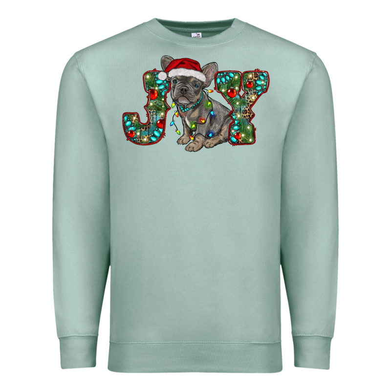 French Bulldog Christmas Joy Premium Sweatshirt by RanaPortraitStore | Teevron