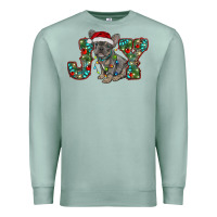 Seafoam french bulldog christmas joy Premium Sweatshirt - RanaPortraitStore