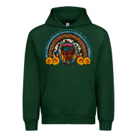 Forest Green saddle sunflower horseshoe rainbow Urban Hoodie - Artiststas