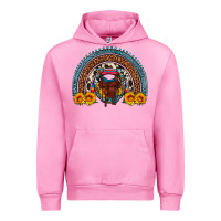 Fuchsia Pink saddle sunflower horseshoe rainbow Urban Hoodie - Artiststas