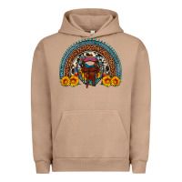 Pigment Burro saddle sunflower horseshoe rainbow Urban Hoodie - Artiststas
