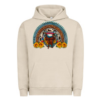 Pigment French Oak saddle sunflower horseshoe rainbow Urban Hoodie - Artiststas