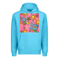 Ocean Blue summer time of the sun seamless pattern Premium Hoodie - BundleAndBundleShop
