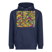Navy Mardi gras king cake Heavyweight Hoodie - RanaPortraitStore