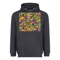 Smoke Mardi gras king cake Heavyweight Hoodie - RanaPortraitStore