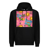 Black summer time of the sun seamless pattern Premium Hoodie - BundleAndBundleShop