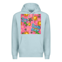 Blue Mist summer time of the sun seamless pattern Premium Hoodie - BundleAndBundleShop