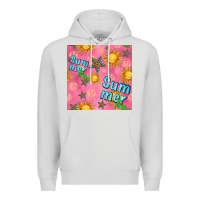 Dove Grey summer time of the sun seamless pattern Premium Hoodie - BundleAndBundleShop